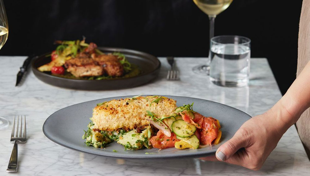 Image of dinner being served