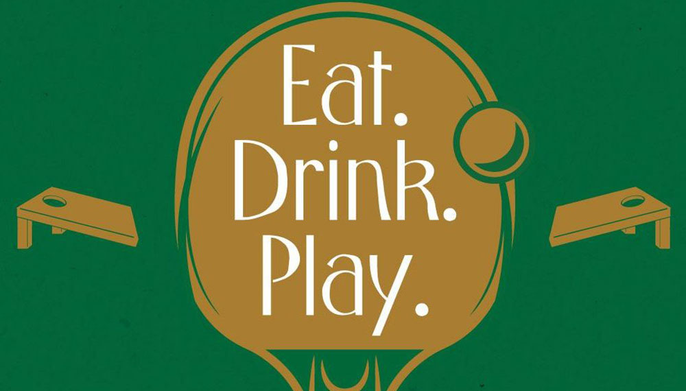 Graphic that reads Eat. Drink. Play.