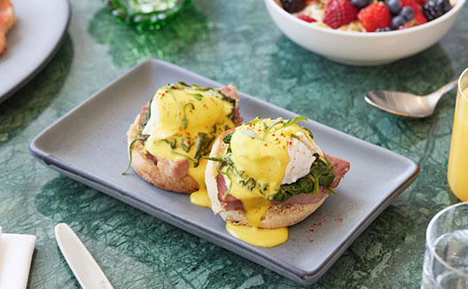 eggs Benedict Birch and Bloom